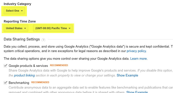 Adding Your Site to Google Analytics Step 5