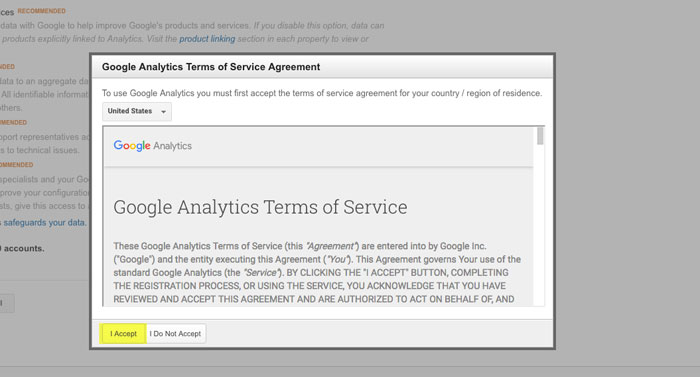 Adding Your Site to Google Analytics Step 7