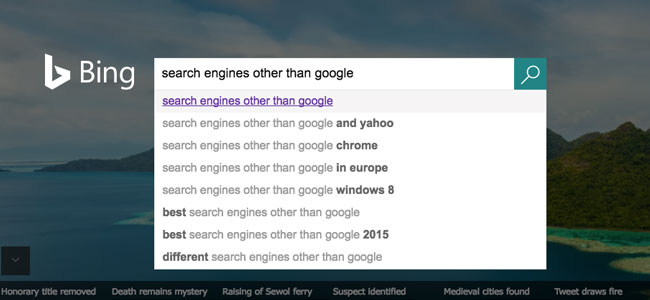 Bing is an Alternative Search Engine to Google